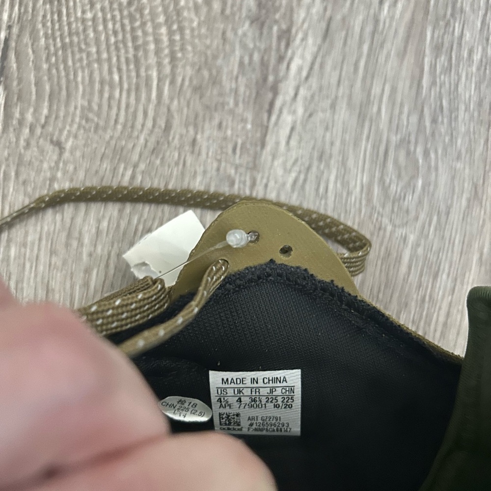 Adidas boys Khaki and Dark Green Sneakers - Picture 2 of 5
